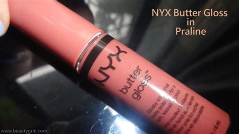 NYX Butter Gloss in 16 Praline | Review, Swatches, Lip-swatch, Where to ...