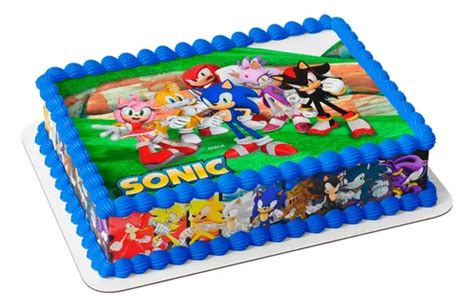 Papel Arroz E Faixas Para Bolo Sonic Cod