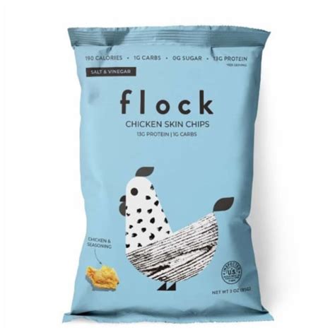 Flock Salt Vinegar Chicken Skin Chips Oz Kroger