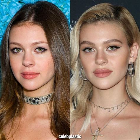 Celebrity Plastic On Instagram “nicola Peltz Then And Now Blonde Hair Suits Her Really Well 😌