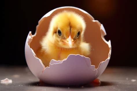 Chick Emerging Stock Image Image Of Peep Infant Birth 100058817