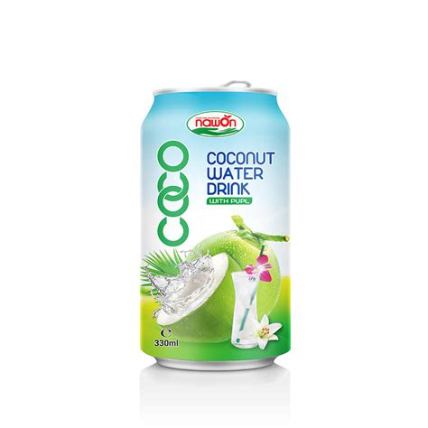 330ml Coconut Water Drink With Pulp Nawon Beverage Supplier And Manufacturer