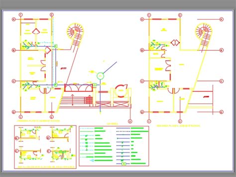 Residencia En Autocad Descargar Cad 276 Mb Bibliocad