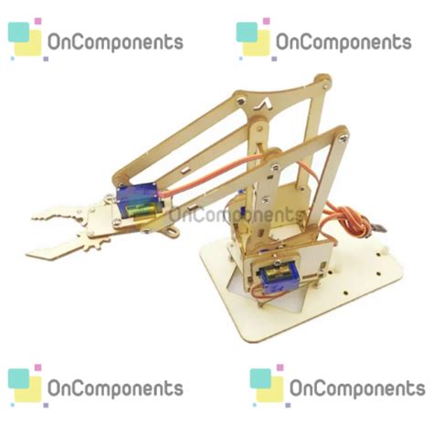 Dof Wooden Robotic Arm Kit Oncomponents