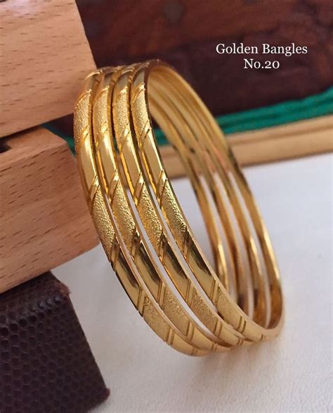 Plain Gold Bangles Solid Gold Bangle Gold Bangles Indian Gold