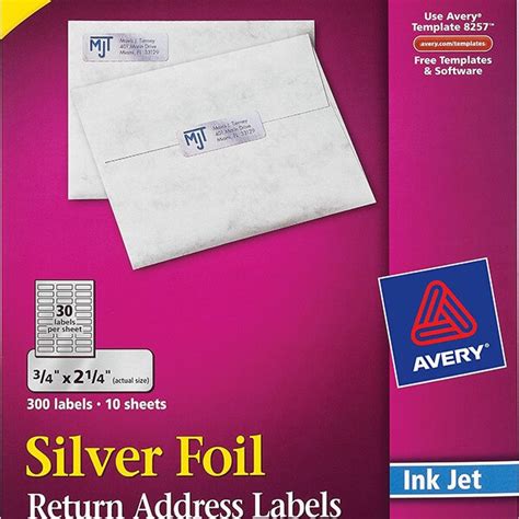 Avery® Silver Foil Mailing Labels-8986 - Avery Online Singapore