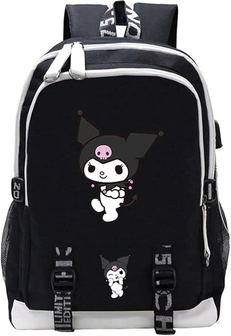 Sanrio Kuromi Mochila Escolar De Dibujos Animados Para Ni A Morral De