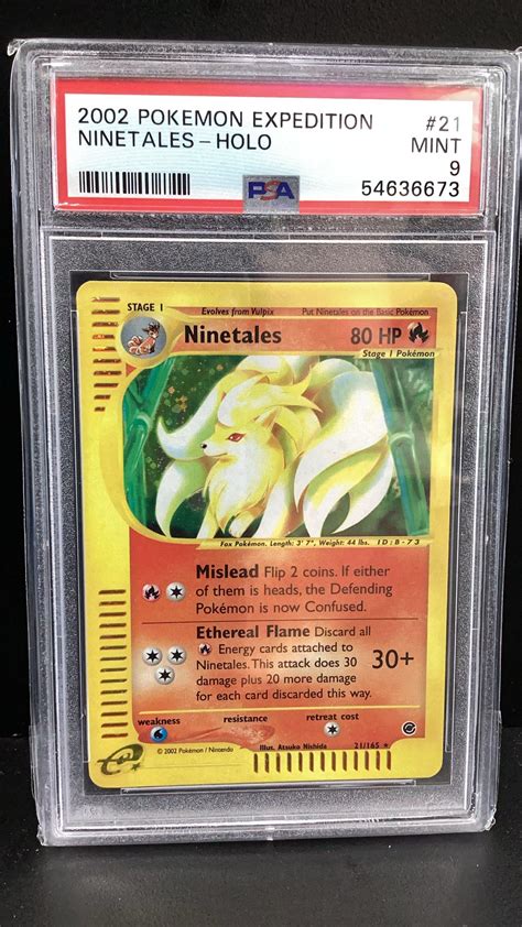 Pokemon Expedition Ninetales Holo Psa Gamestop