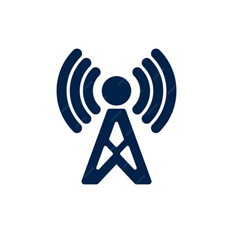 Premium Vector Broadcast Transmitter Antenna Icon Design Vector