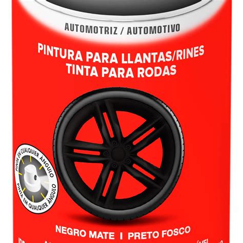 Tinta Spray Automotive Preto Fosco Para Roda 467ml RUST OLEUM V1718346