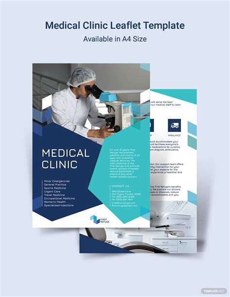 Free Medical Clinic Leaflet Template #AD, , #ad, #Medical, #Free, # ...