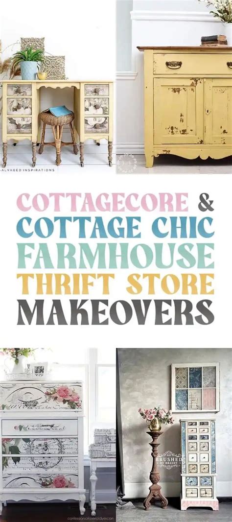 Cottagecore And Cottage Chic Farmhouse Thrift Store Makeovers The