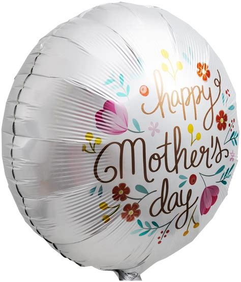 Folienballon Happy Mother S Day Blumen Cm Ohne Ballongas