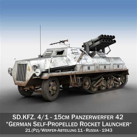 SDKFZ 4/1 - Panzerwerfer 42 3D Model $79 - .3ds .c4d .fbx .lwo - Free3D