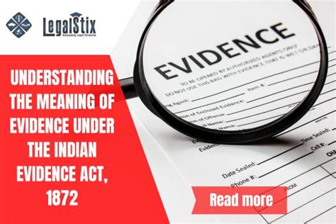 Legalstix Law School Blogs Understanding The Meaning Of Evidence