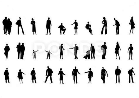 Silhouette People Man Woman Vector Illustration Illustration