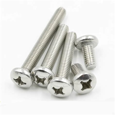 Pcs Stainless Steel Round Head Phillips Screws M Mm Gb In