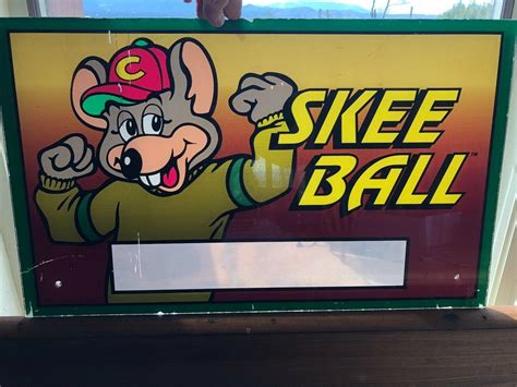 Chuck E Cheese SKEE BALL Arcade Marquee Wall Sign Art Restaurant ...