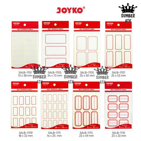 Jual Label Sticker Self Adhesive Labels Joyko Salb Shopee Indonesia