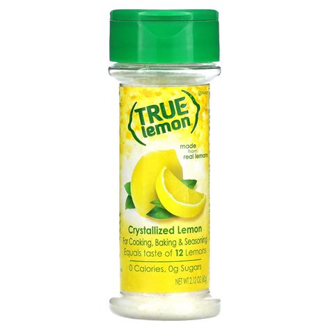 True Citrus, True Lemon, Crystallized Lemon, 2.12 oz (60 g)