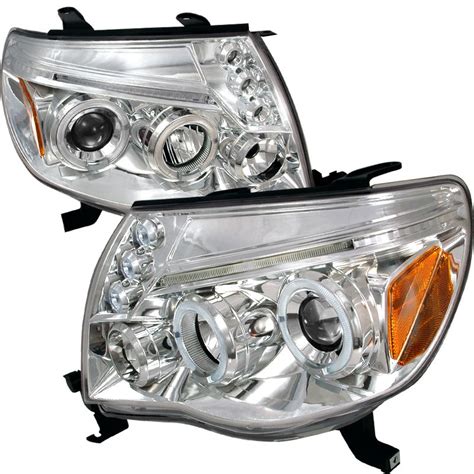 2005 2011 Toyota Tacoma Halo LED Chrome Projector Headlights 2LHP