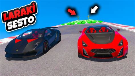 Şımarık Laraki vs Lambo Arabalar 4 Farklı Uçma Parkurunda GTA 5 YouTube