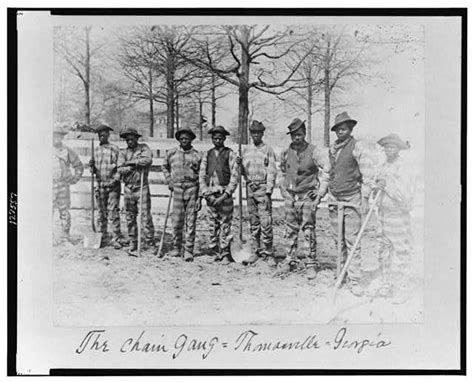 The Chain Gang Thomasville Georgia Bandw Film Copy Neg Library Of