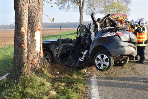 Haut Rhin Accident Mortel Après Un Choc Contre Un Arbre à Rumersheim