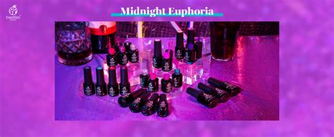Beetles Colors Gel Nail Polish Kit Midnight Euphoria Collection Pcs Purple Blue Hot Pink