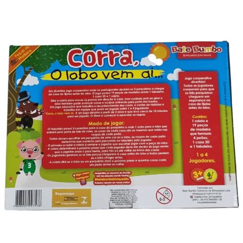 Jogo Educativo Corra o Lobo vem aí ENGENHA KIDS Produtos e