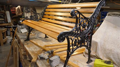 How To Make Cast Iron Bench Diy Restoration Youtube