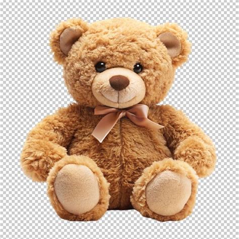 Teddy Bear On White Background Premium Ai Generated Psd