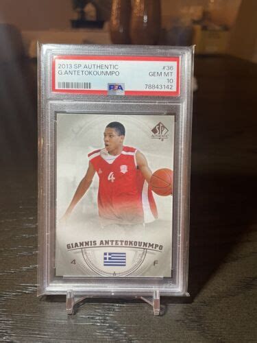 Giannis Antetokounmpo Sp Authentic Rookie Rc Card Psa