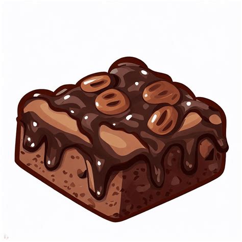 Chocolate Brownie Clipart Png - ClipartLib