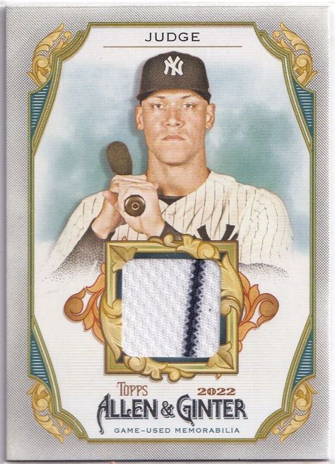 Base The Big 5 0 Card Set For 2022 Topps X Aaron Judge Curated