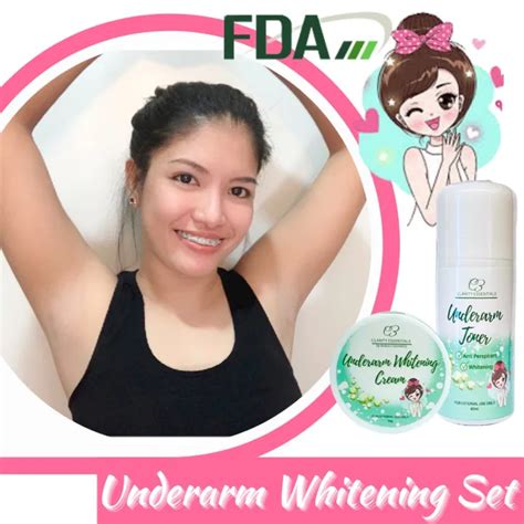 Underarm Whitening Set Toner And Cream By Clarity Essentials Lazada PH