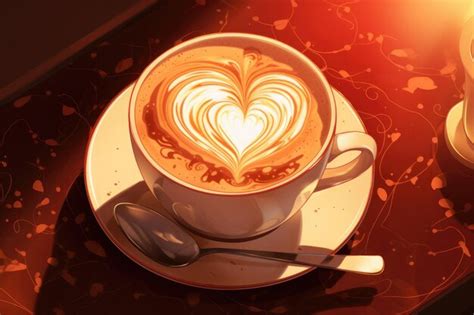 Premium AI Image Cup Of Streaming Hot Coffee