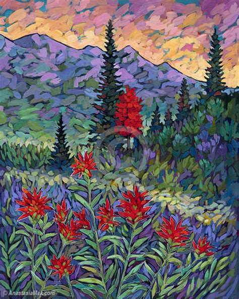 Indian Paintbrush Painting