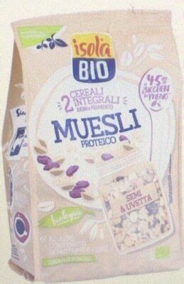 Muesli Proteico Con Semi E Uvetta Bio Isola Bio