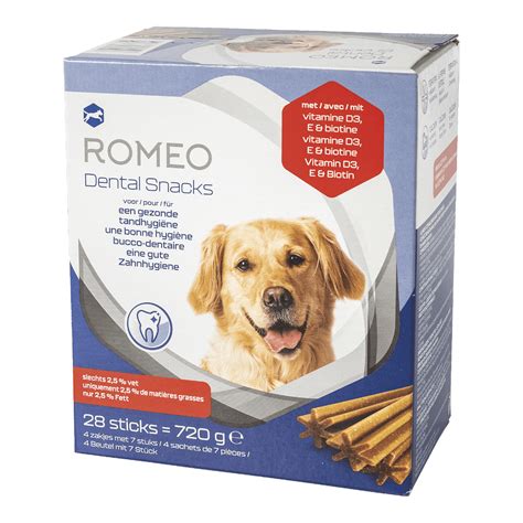 Sticks Dentaires Pour Chiens Pcs Romeo Bon March Chez Aldi