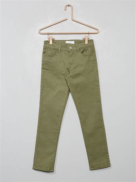 Pantalon Slim Uni Kaki Kiabi 8 00