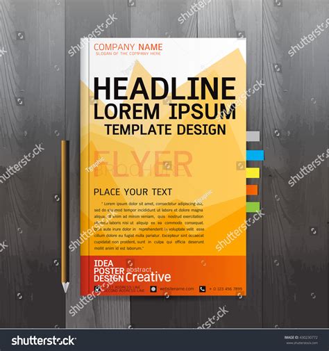 Brochure Flyers Poster Design Layout Template Stock Vector Royalty