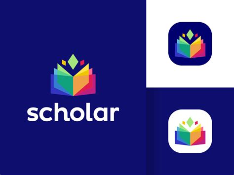 Colorful Logo - Scholar by Dalius Stuoka | logo designer on Dribbble