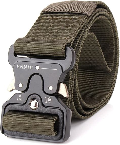 Amazon Men S Tactical Belt Military Style Webbing Riggers Web Belt