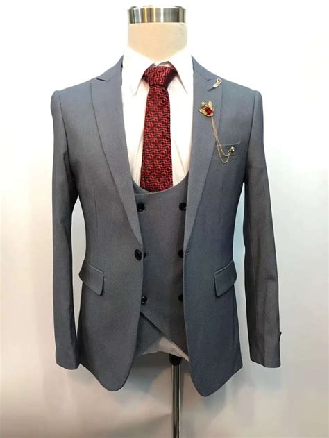 Latest Coat Pant Designs Mens Suits Groom Tuxedos Business Suits