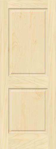 2-Panel Birch Doors with Raised Panels | Homestead Doors