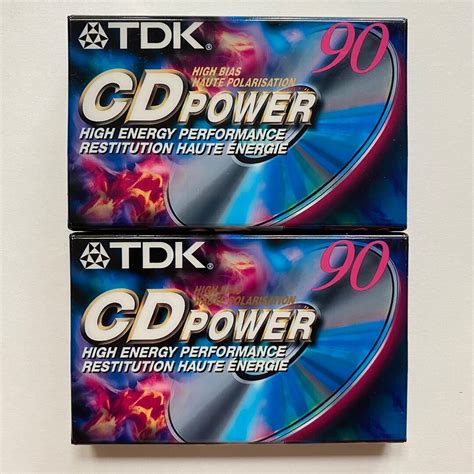 TDK 90 CD Power Blank Cassette Tapes for Recording Audio High Energy ...