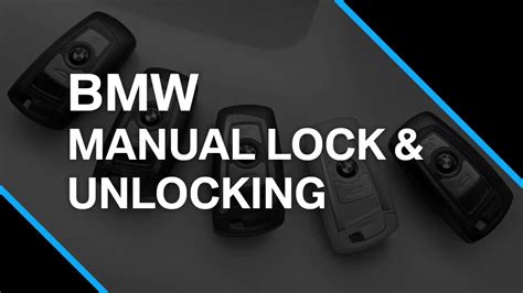 How To Manually Lock Unlock A Bmw Youtube