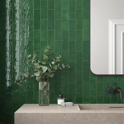 Zellige Forest Ceramic Tile Floor And Decor