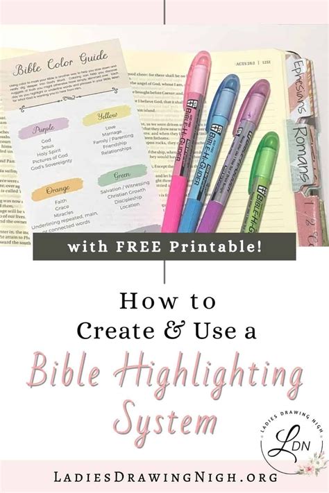 How To Create And Use A Bible Highlighting System Bible Highlighting